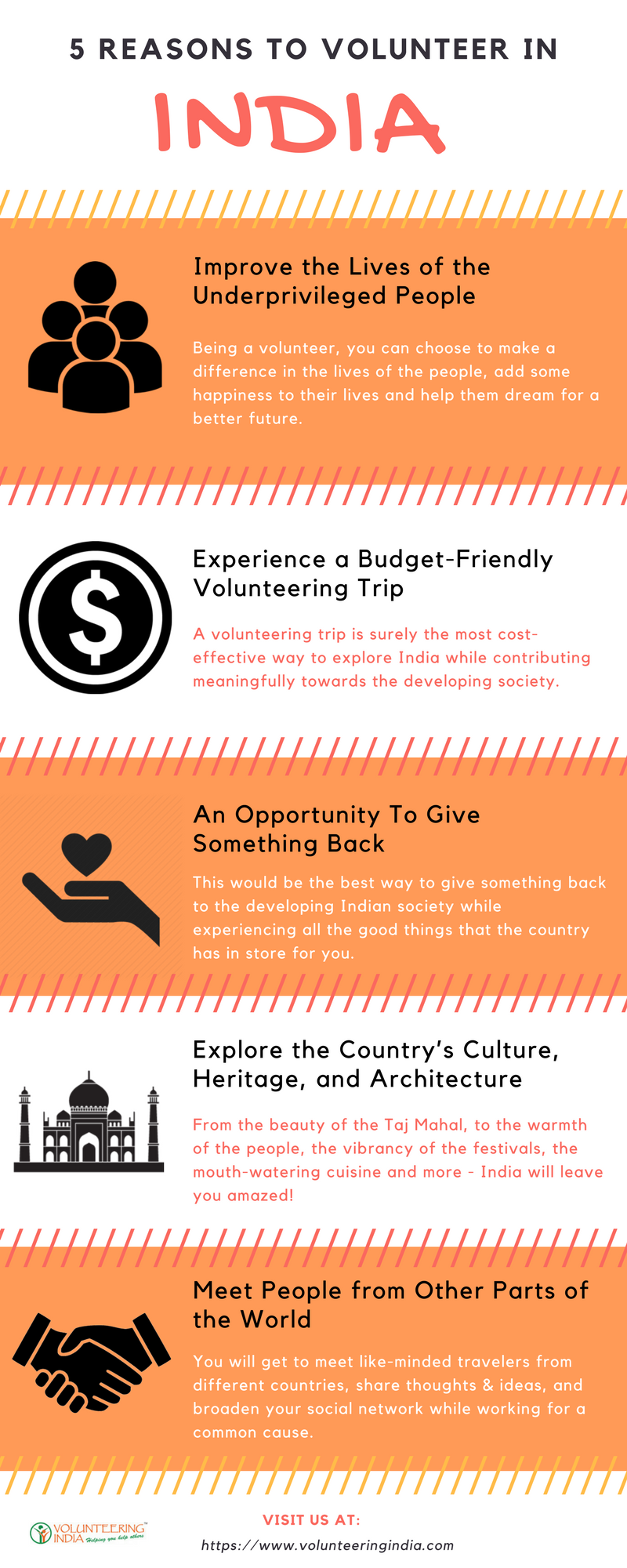 reasons to volunteer in india