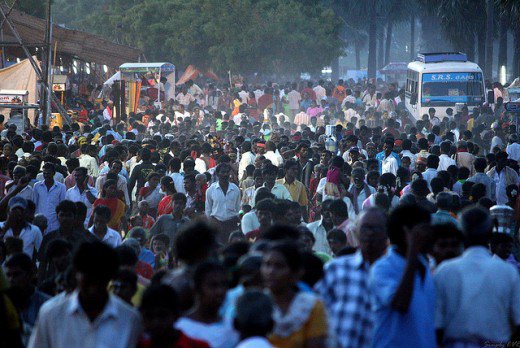 crowd in india