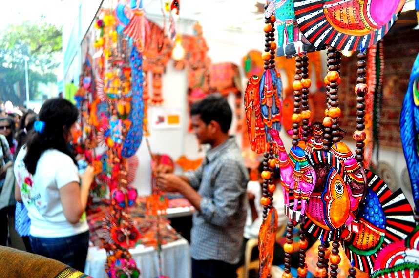 shopping at delhi market